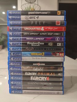 Playstation 4 Games: PS4/PS5: 17 Games