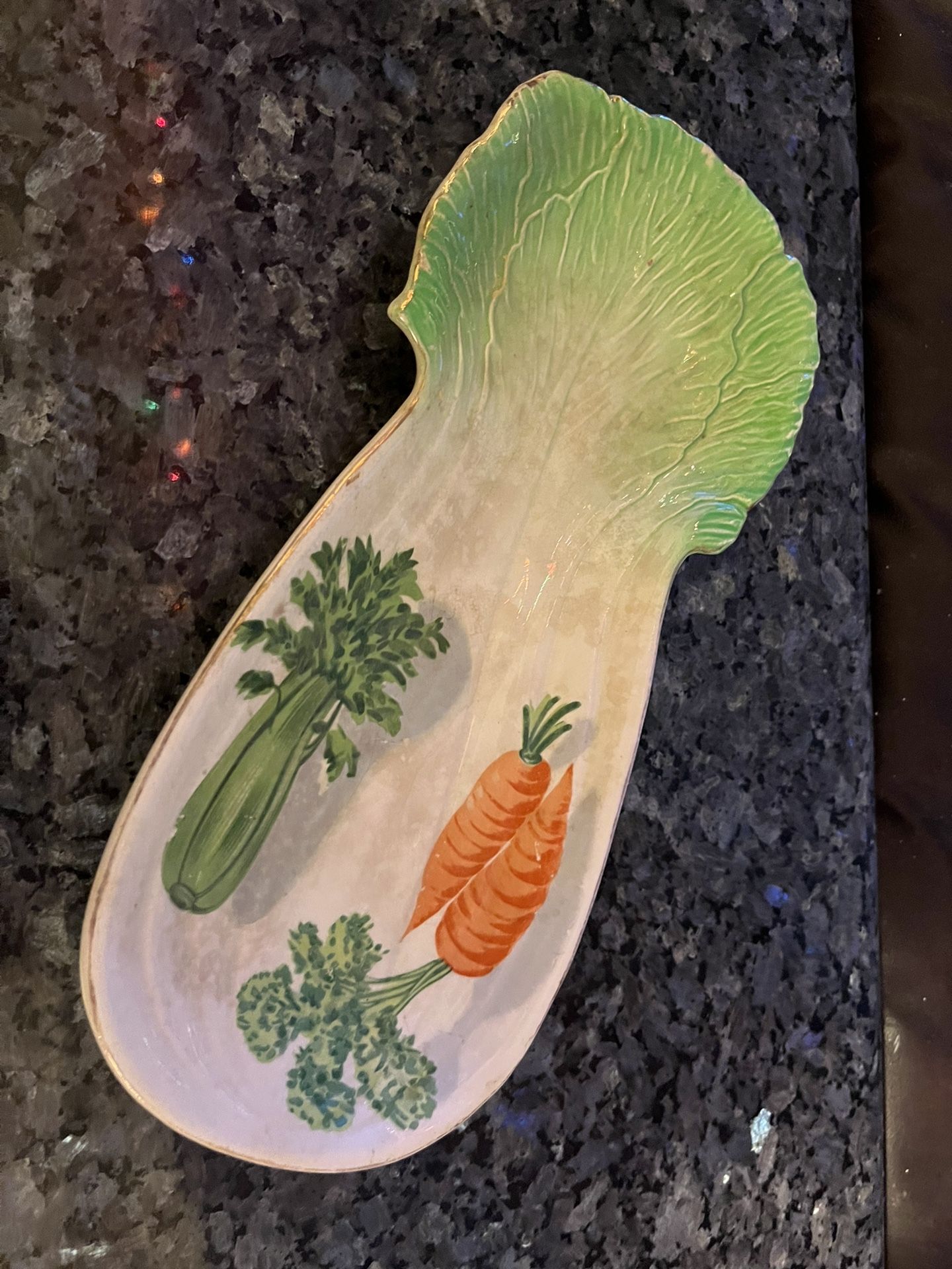 Vintage Celery Carrot Plate Dish