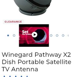 FOOTBALL TAILGATE* Winegard Pathway X2- Dish Portable Satellite TV Antenna