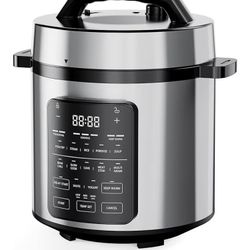 DUMOS 12-in-1 Electric Pressure Cooker 6 QT Stainless Steel Multi Cooker Electric for Pressure, Rice, Steamer, Yogurt Maker, Slow Cook,Meat Stew, Cake