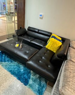 Spring Blowout Sale. Ibiza Black Sectional With Ottoman Only $799. Easy Finance Option. Same-Day Delivery.