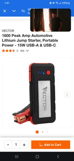 Vector 1000amp portable Jump Starter 