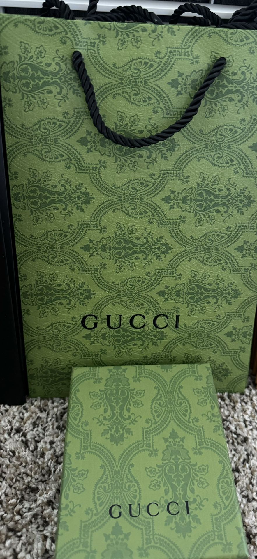 Gucci Wallet With Red And Green Striped Padding