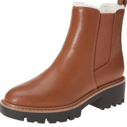 The Drop Campbell Sherpa Chelsea Boots for Women











