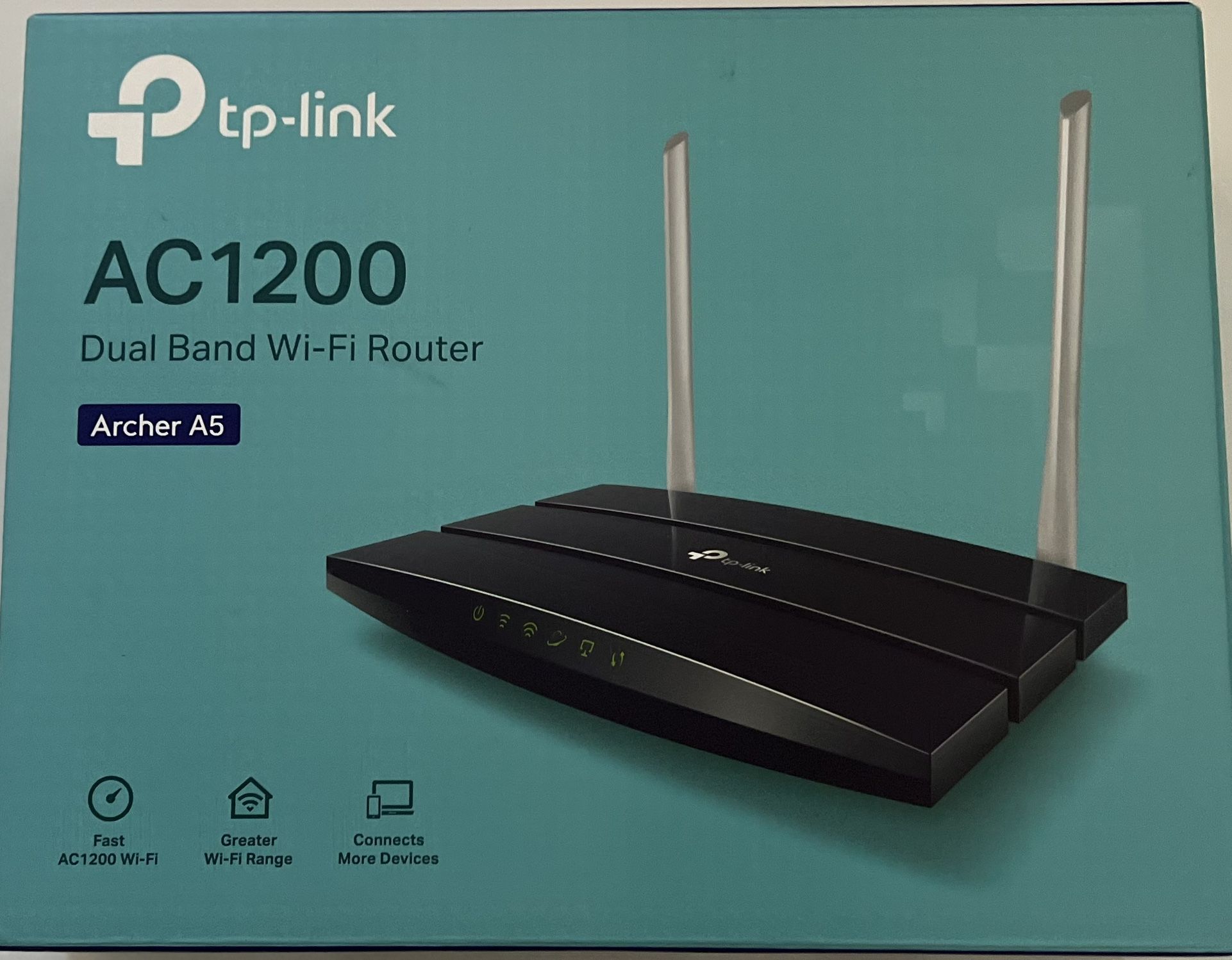 TP-Link AC 1200 Dual Band Wi-Fi Router (Archer A5)internet Router,4x 10/100 Mbps Fast Ethernet Port