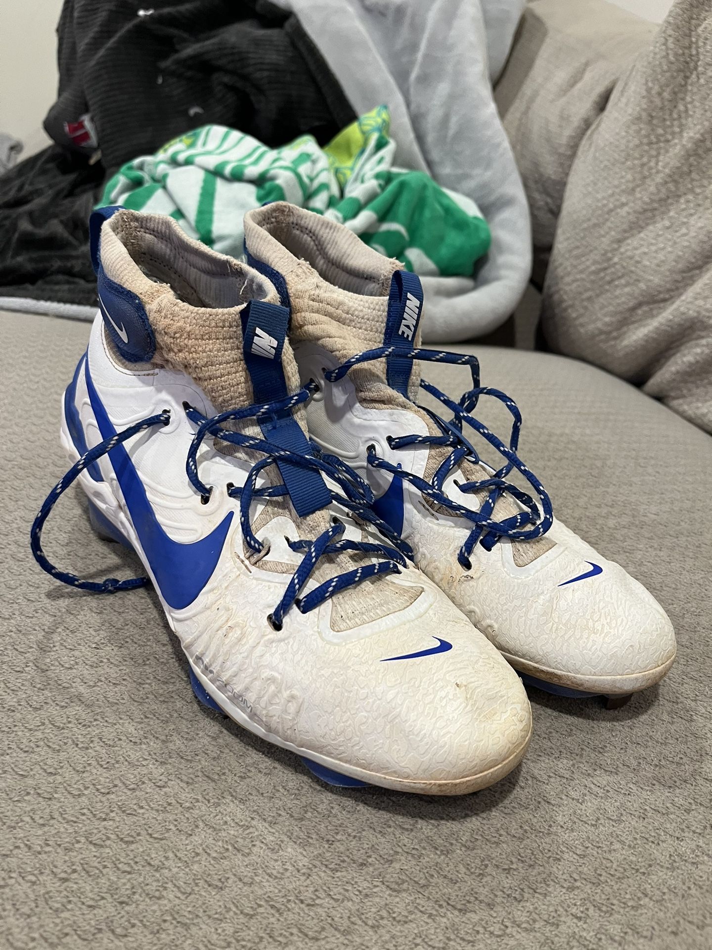 Nike Alpha Huarache Metal Cleats NXT Size 9.5 Used
