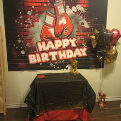 Boxing Themed Birthday Decorations 