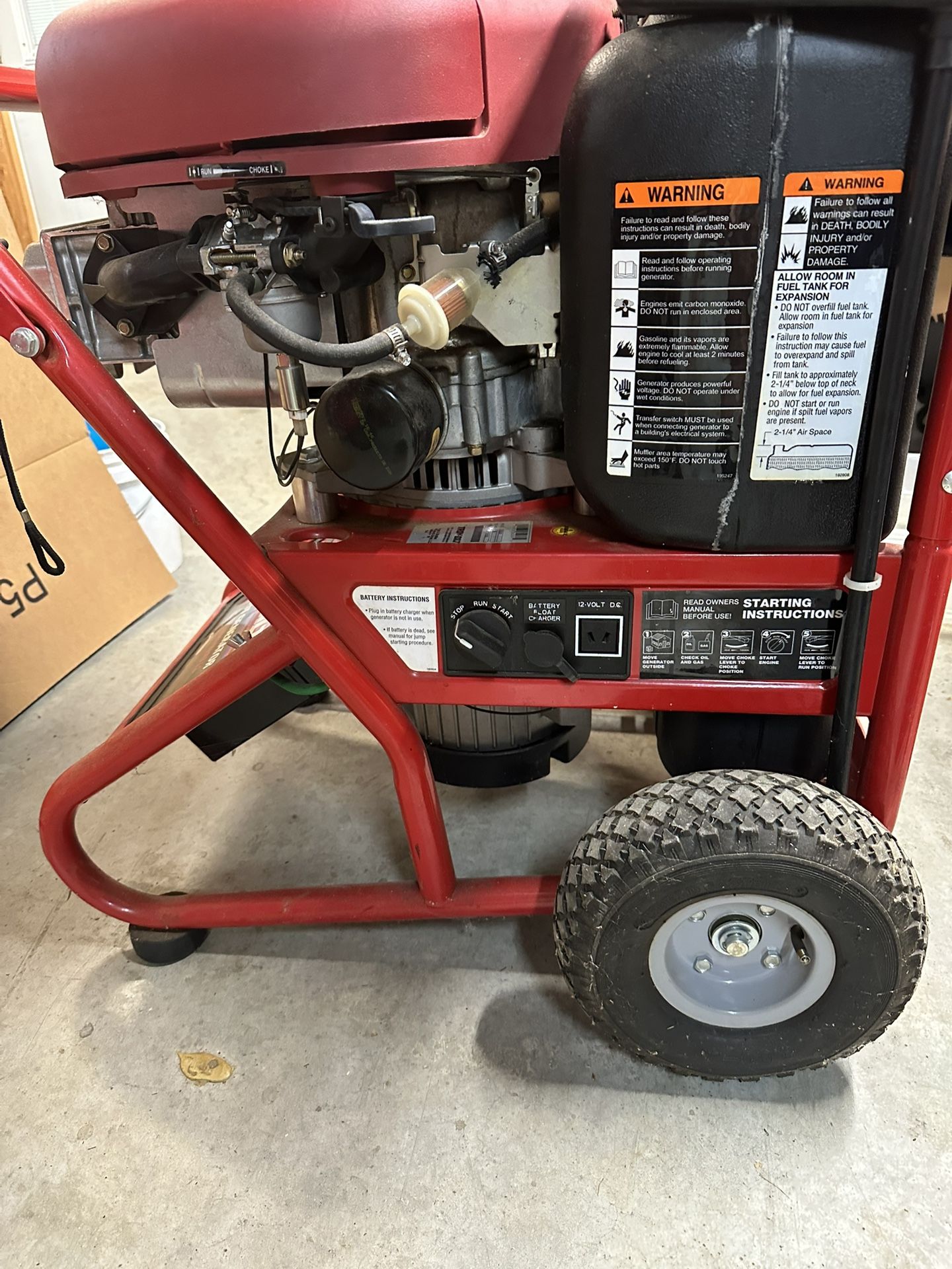 Troy Built Generator