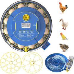 Incubators for Hatching Eggs,18 Egg Incubator with Automatic Egg Turning and Humidity Control,Chicken Ducks Goose Quail Incubator for Farm Lab Home by