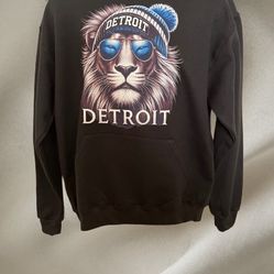 Detroit W/ Lion Hoodie Sweatshirts 