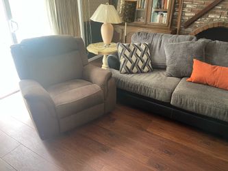 Almost New Grey Sectional Sofa
