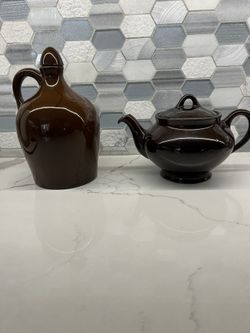 Antique Music jug and teapot