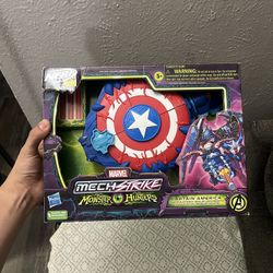 NERF Marvel Mech Strike Captain America Monster Hunters -NEW in box