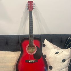 Red Guitar Huntington 