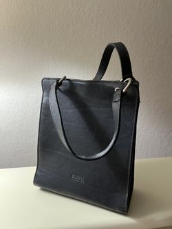 Enzo Angiolini Vintage Black Leather Bag