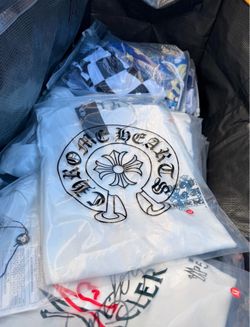 CHROME HEARTS Triple Cross Blue - God Bless The World Tee