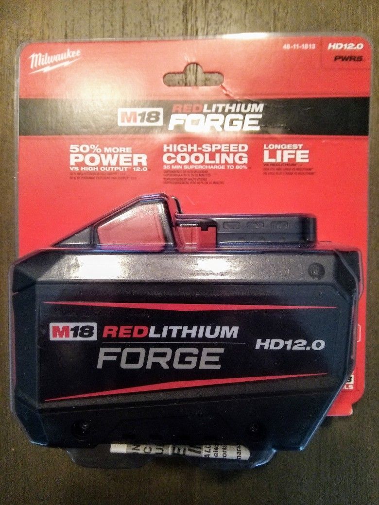 Milwaukee M18 RED LITHIUM FORGE HD12.0 Battery
