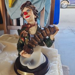 leonardo collection clown figurine