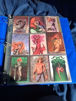 Joseph Linsner Dawn Trading Card Collection Binder