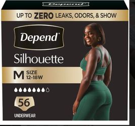 Depend Silhouette women's medium 56 Count