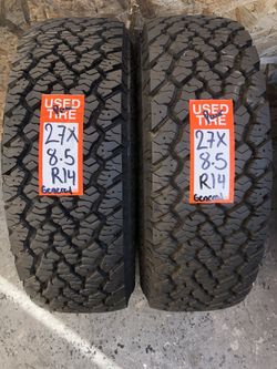 Used tires with 90% tread open Monday to Saturday 8:00am to 6:00pm 16714 union st Victorville