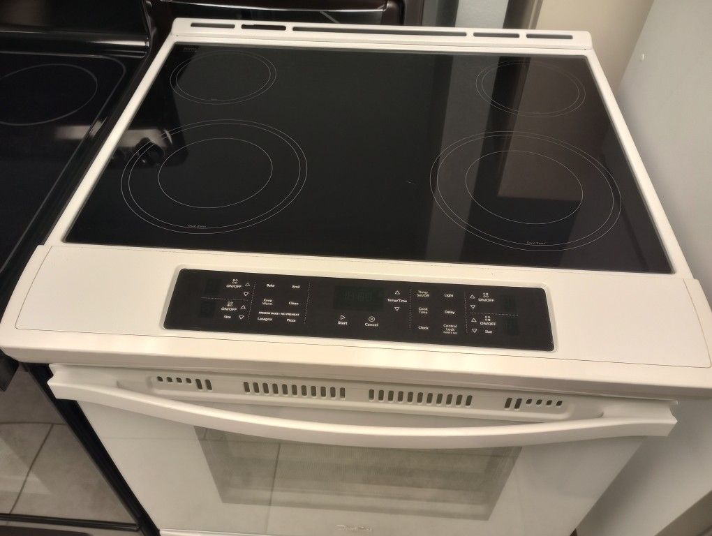 Whirlpool White Slide Inn Stove