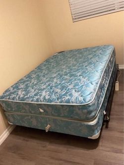 Full  size  mattress, box spring & frame  -  $300