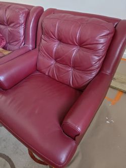 Sofa and chair.