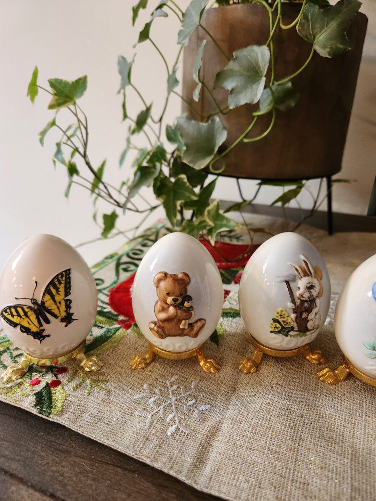 3 Goebel Ceramic Easter Eggs