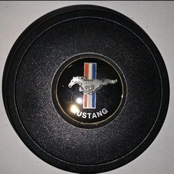 VSW 9 Hole Performance Black  Horn Button Running Mustang  Emblem New OpenBox