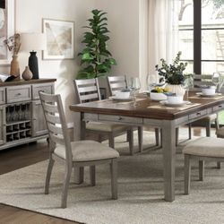 7 Pc Dining Table No Credit Needed $10 Down 