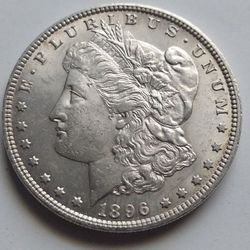1896 Morgan Silver Dollar Coin