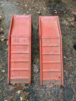 Pair Of Metal Car Ramps