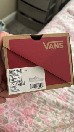 Brand New White Leather Vans 