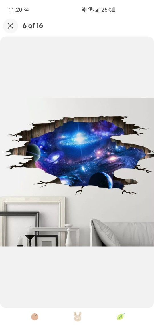 Space Ceiling Wall Vinyl Sticker