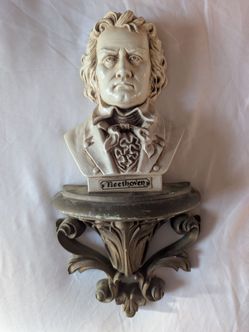 Vintage BURWOOD BEETHOVEN Wall Hanging Decor Bust