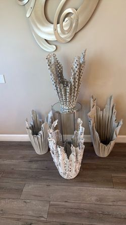 concrete vases