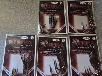 5 packs heavy cover flipping hooks