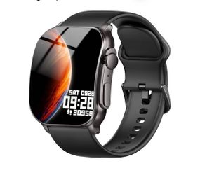 Smart Watch, 2.01" AMOLED Curved Touchscreen Fitness Watch for Men Women, IP68 Waterproof, 24/7 Heart Rate/Sleep Monitor, Fitness Tracker with Pedomet