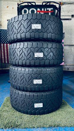 🇺🇸 4 USED TIRES LT35X12.50R20 NITTO RECON GRAPPLER A/T ALL TERRAIN USED TIRES 35 12.5 20