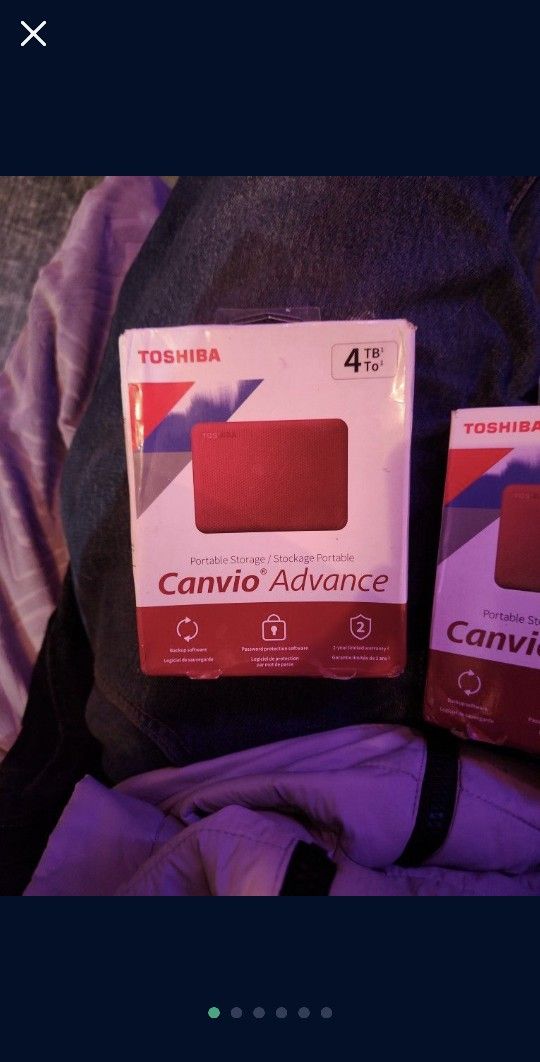 Toshiba Canvio Advance 4Tb Portable Storage! NiB!