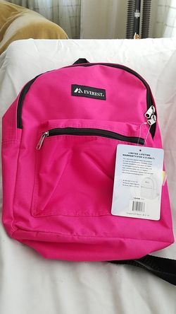 Pink back pack