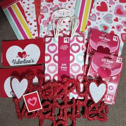 Valentines Gift Bags And  Etc