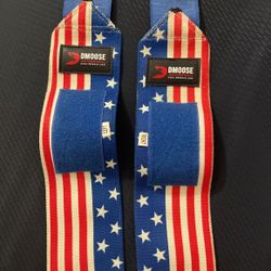 Partially Used American Flag Wrist Wraps