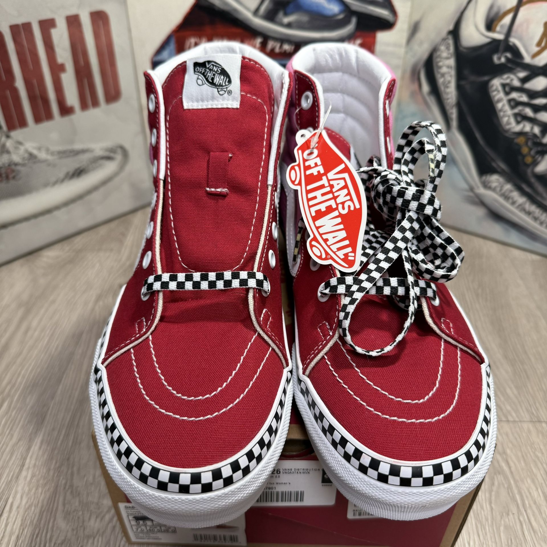 New Vans SK8 Hi Platform “Chili Pepper – Fuchsia Pink” Unisex