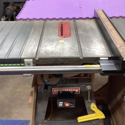 Craftsman Table Saw With Vega Saw Fence & Cabinet 