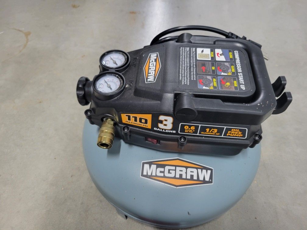 3lb Air Compressor + 3/8 in. x 25 ft. Rubber Air Hose