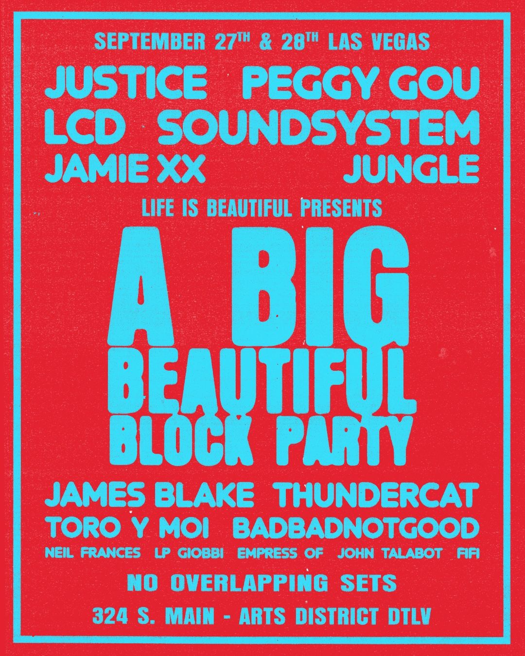 Life Is Beautiful Block Party 2 Day Ticket