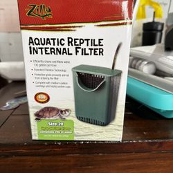 Zilla Mini Heat & UVB Fixture And Zilla Aquatic Reptile Internal Aquarium Filter