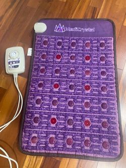 MediCrystal Far Infrared Amethyst Gemstone Heating Mat – Complete Set